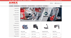 Desktop Screenshot of amexautospares.com